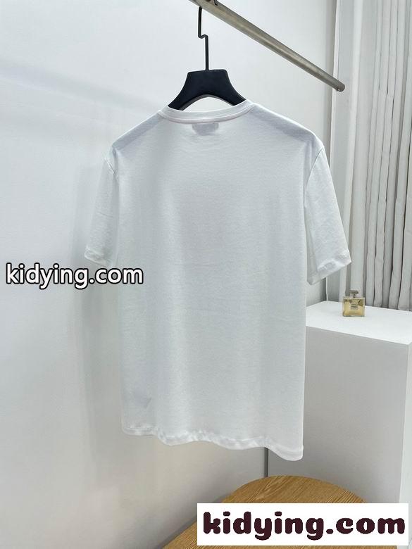エルメス 半袖tシャツ コピー プリント 着心地いい クルーネック 春夏 定番 合わせやすい トップス-1