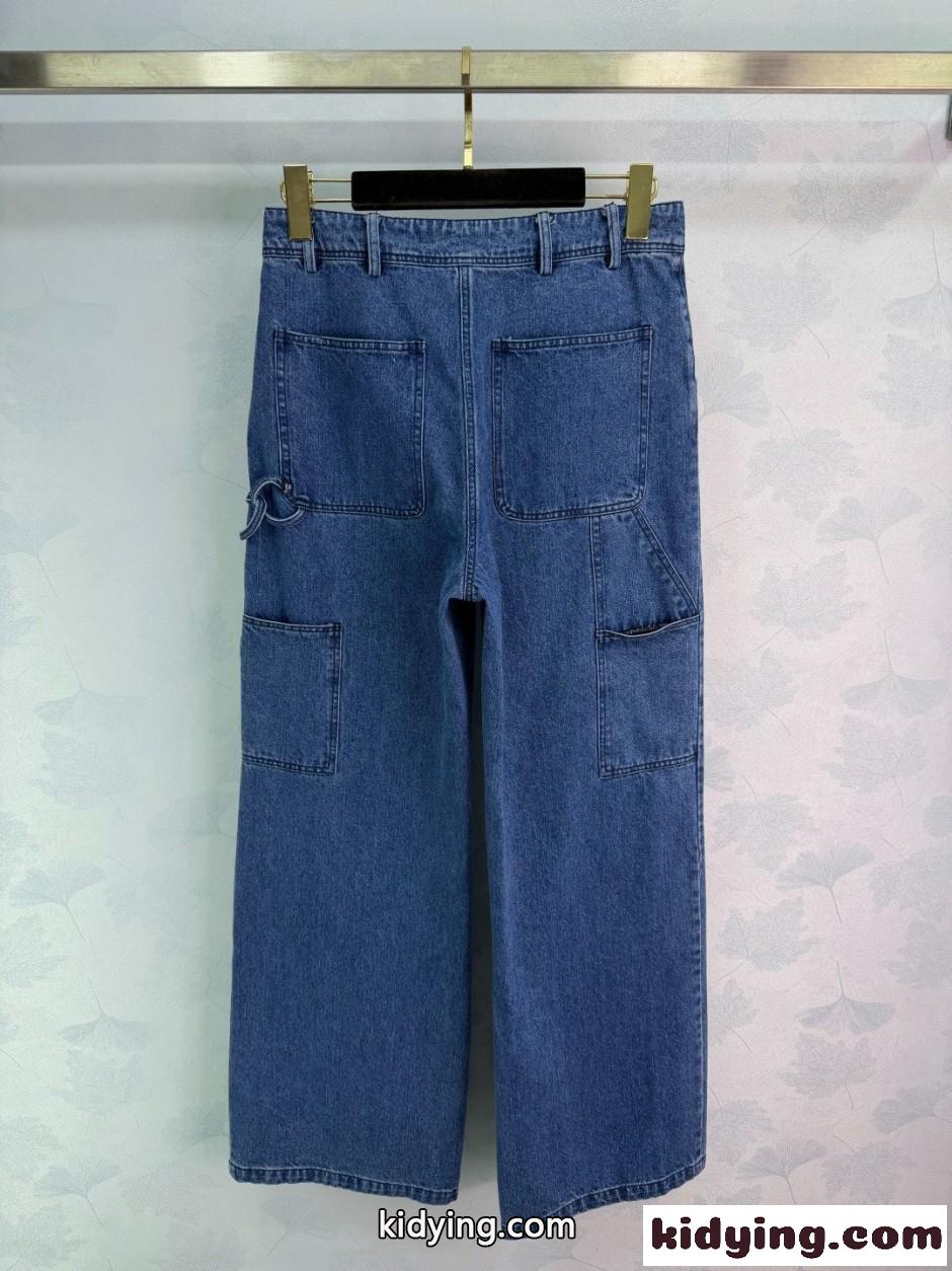 シンプル 合わせやすい シャネル ジーンズ コピー デニムパンツ-4