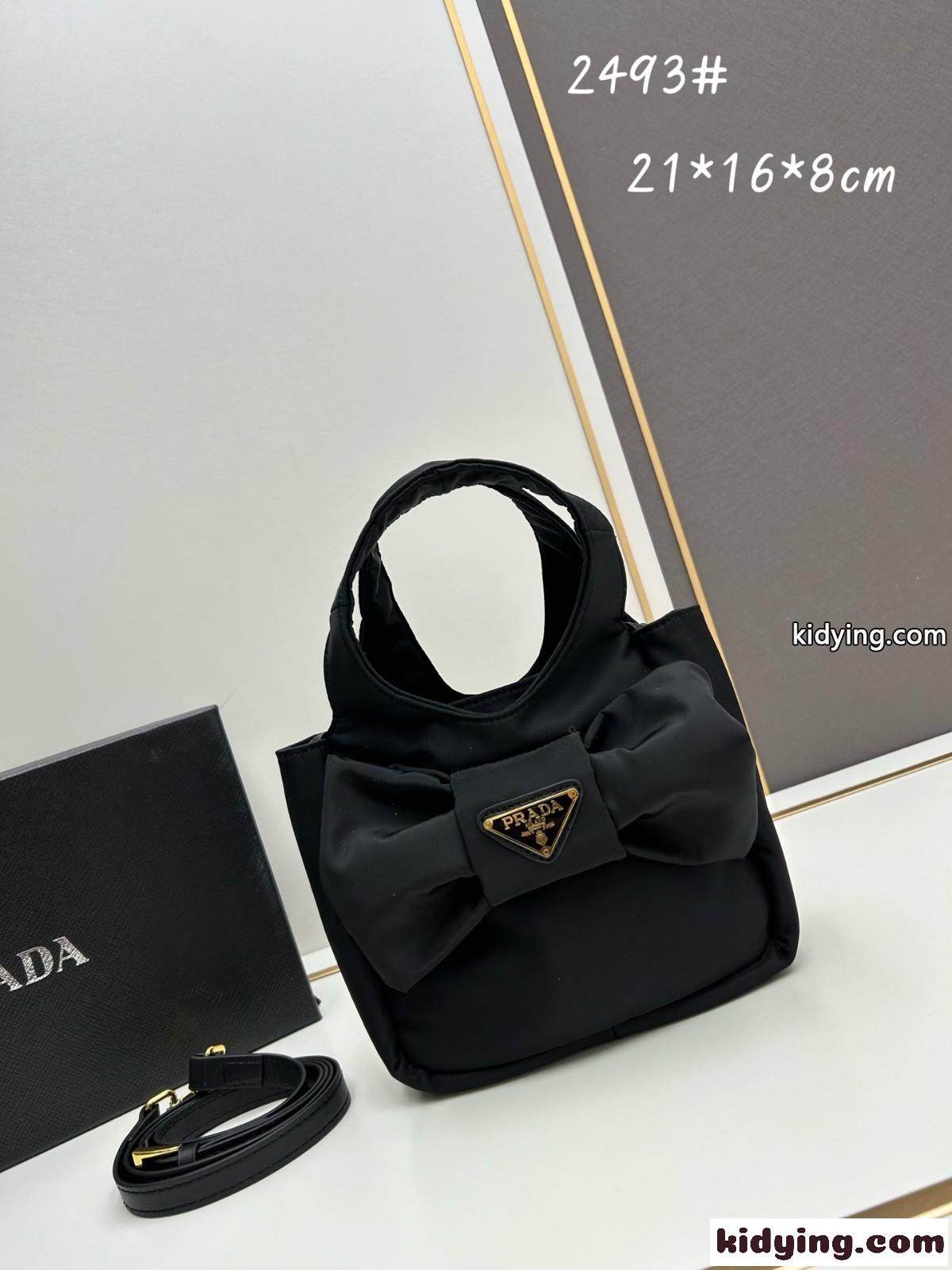 可愛い リボン付 ミニバッグ プラダ バッグ コピー レディースバッグ-0