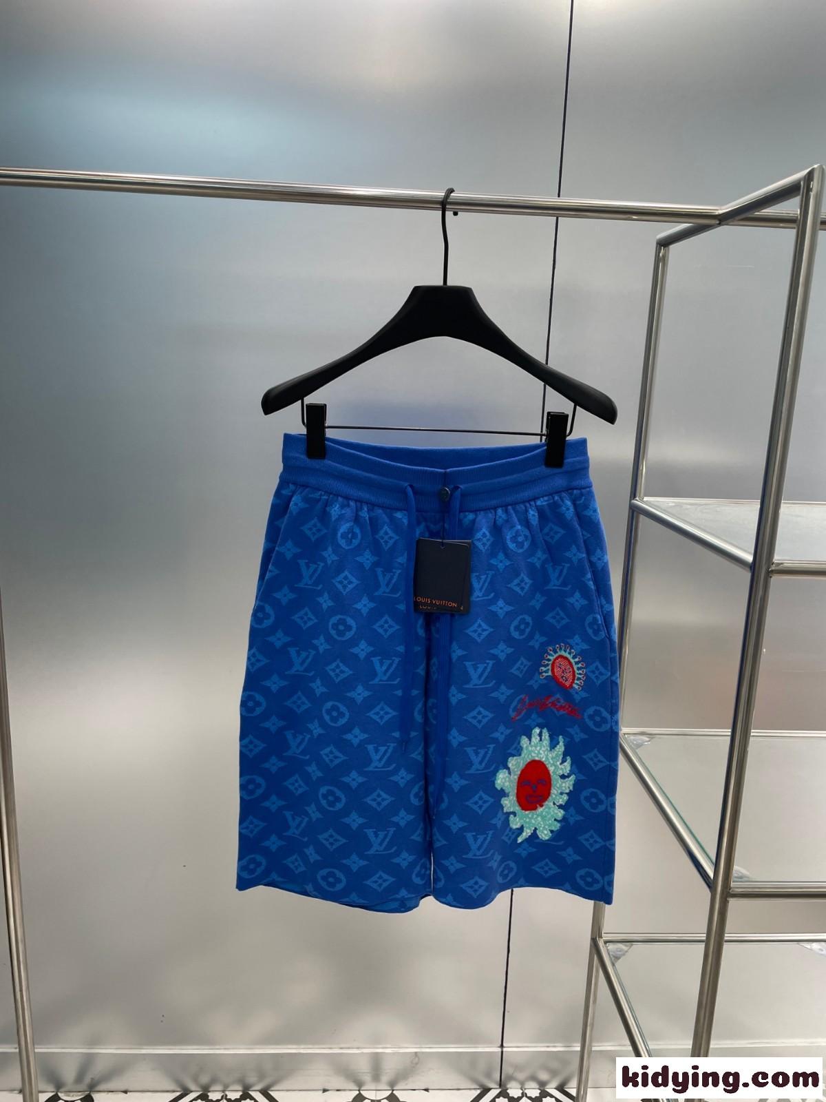 LV × YK モノグラム ニットショーツ ルイ・ヴィトン パンツ コピー ユニセックス-0