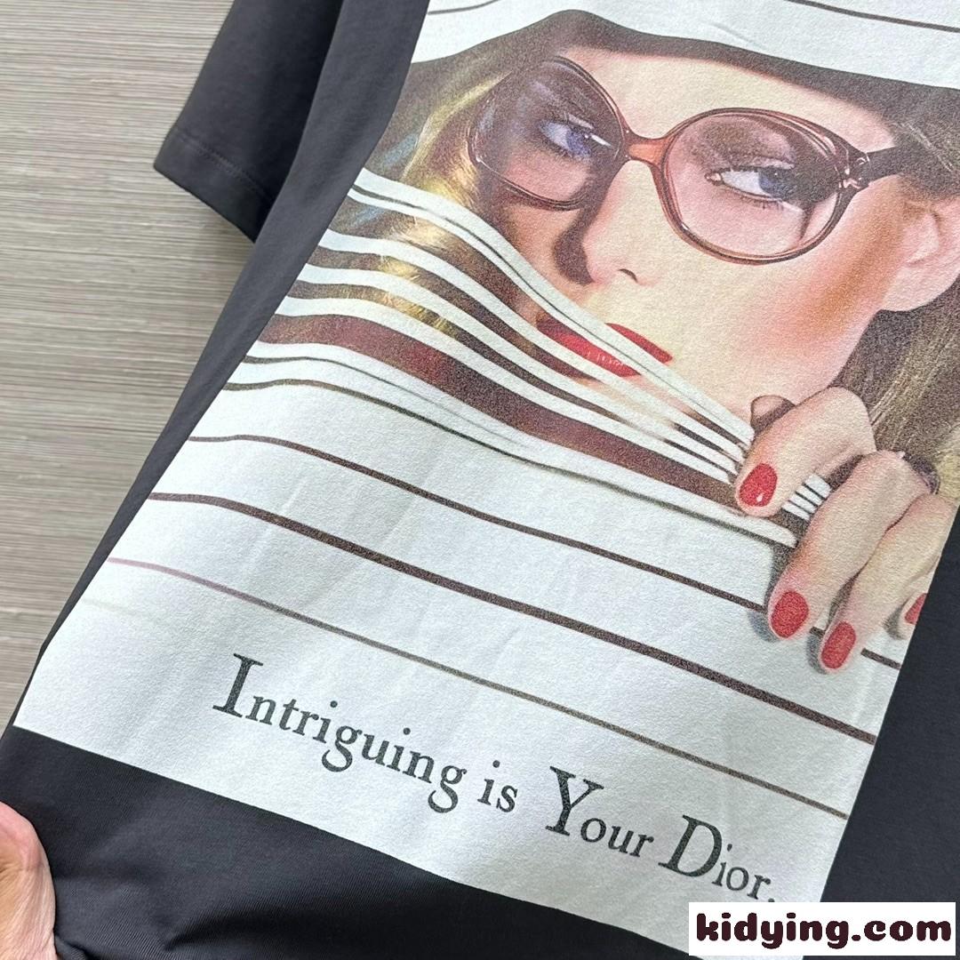 人気新作 Dior Heritage Tシャツ クリスチャン・ディオール Tシャツ 偽物 ブラック-1