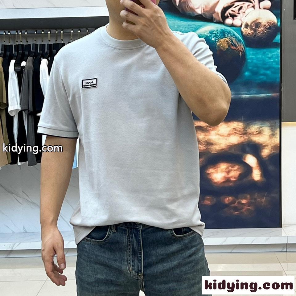 着心地いい エルメネジルド・ゼニア 半袖Tシャツ コピー クルーネック グレー-1