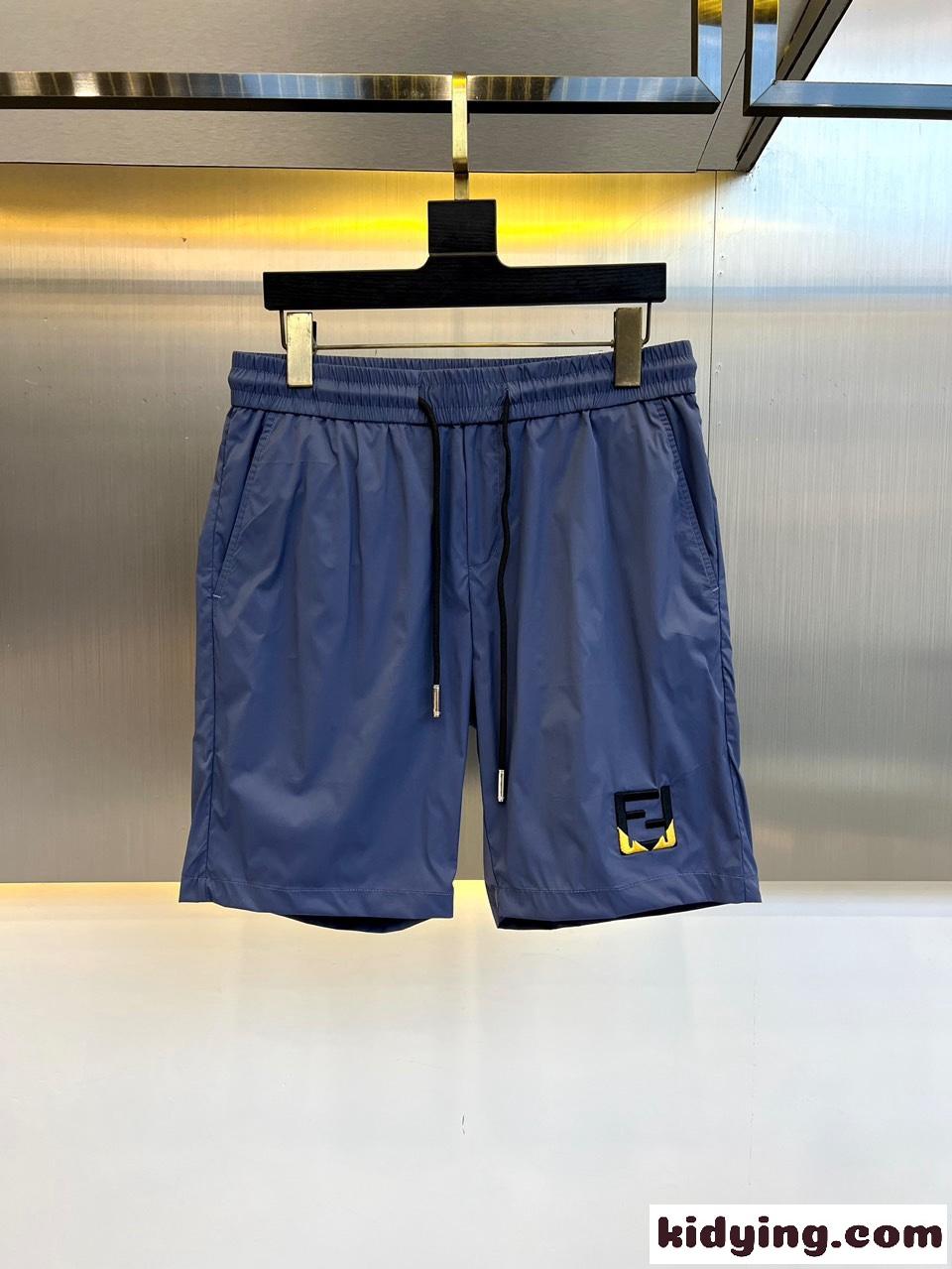 春夏 定番 速乾 ショートパンツ フェンディ パンツ コピー ブルー-0