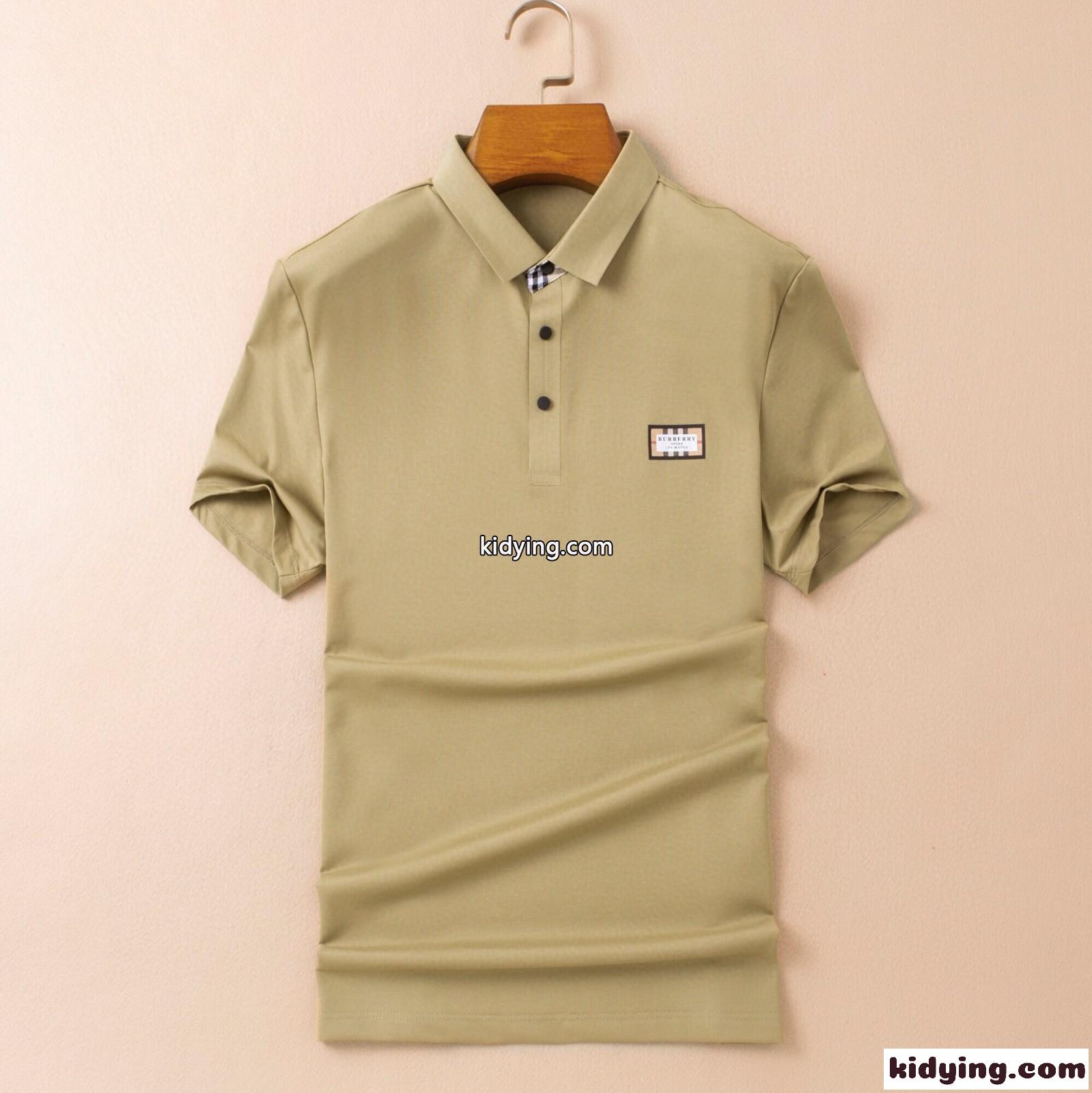 3色あり 柔らかい 着心地いい メンズ バーバリー 半袖tシャツ コピー カジュアル ビジネス トップス ポロシャツ-1