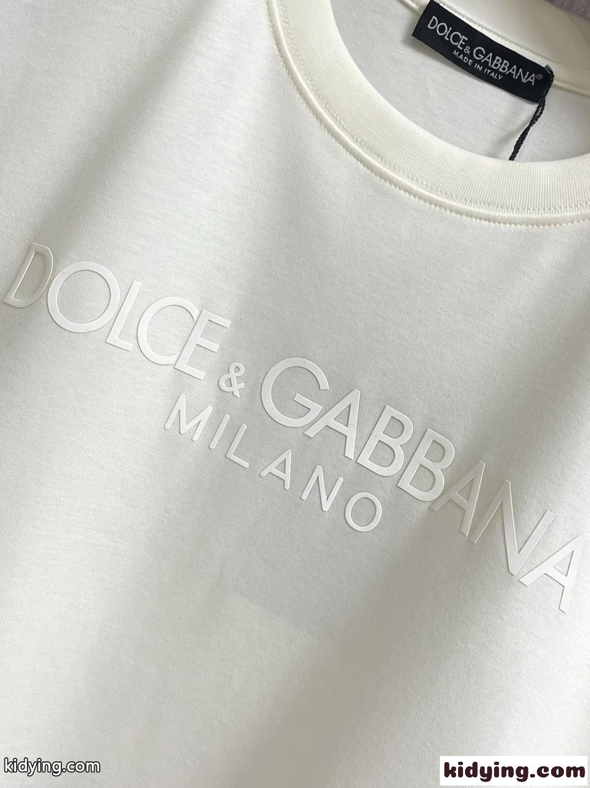ドルチェ&ガッバーナ Tシャツ コピー ベーシック ロゴ コットン 長袖Tシャツ-2