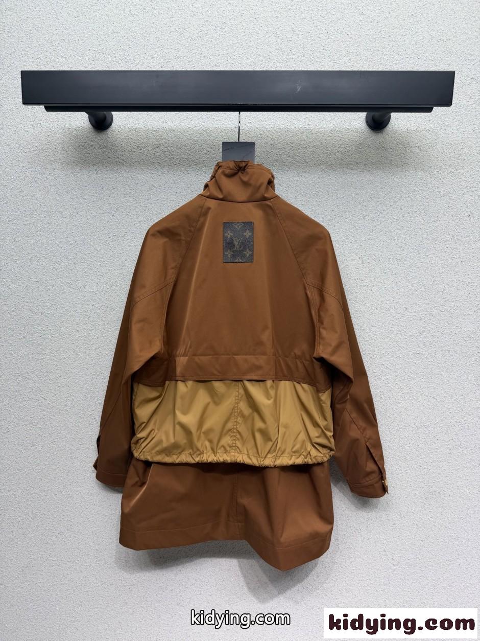 コントラストインサートコート ルイ・ヴィトン ジャケット コピー レディース-2