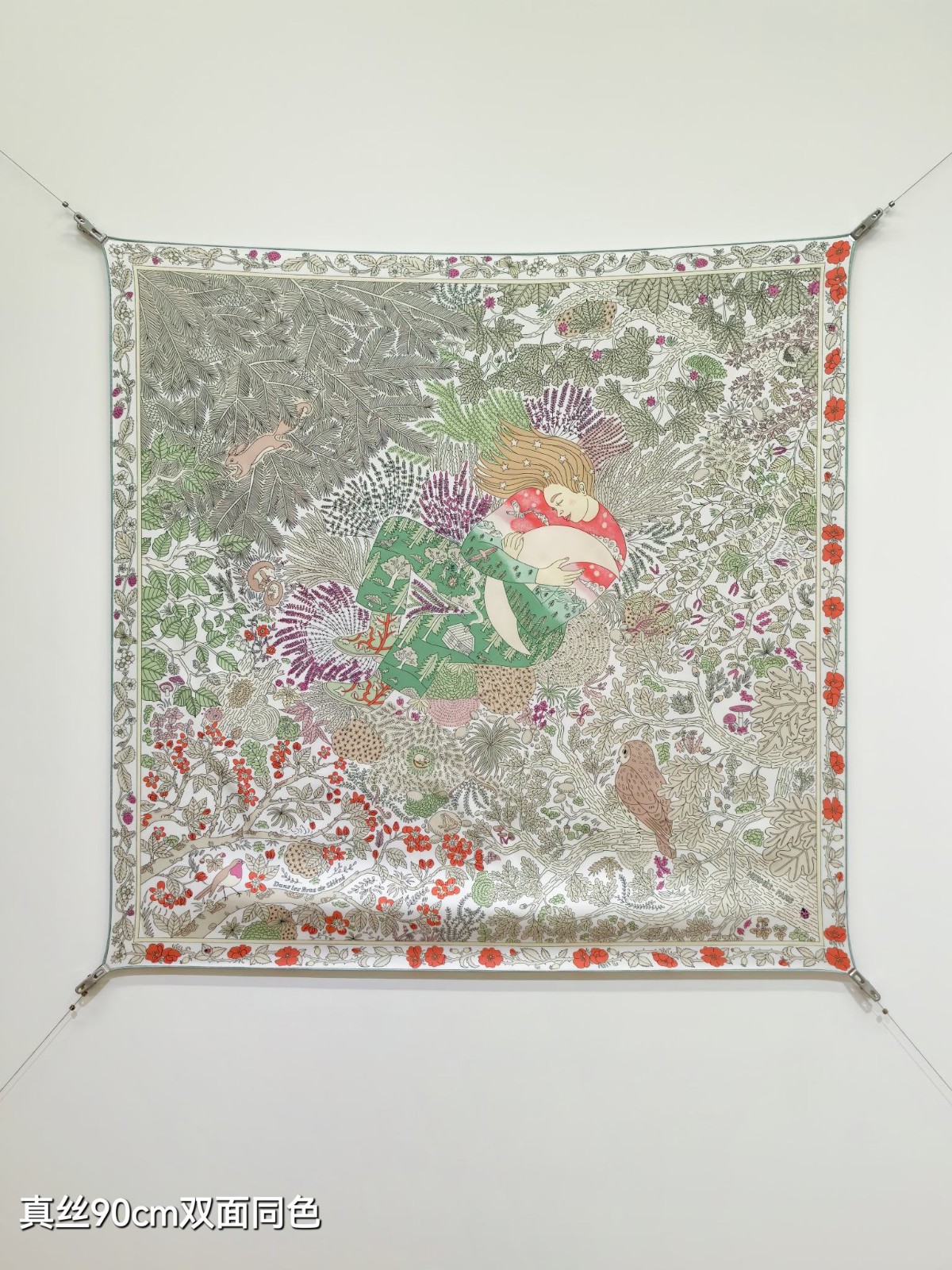 エルメス スカーフ コピー プリント 上品 シルク 大判スカーフ 90x90-0