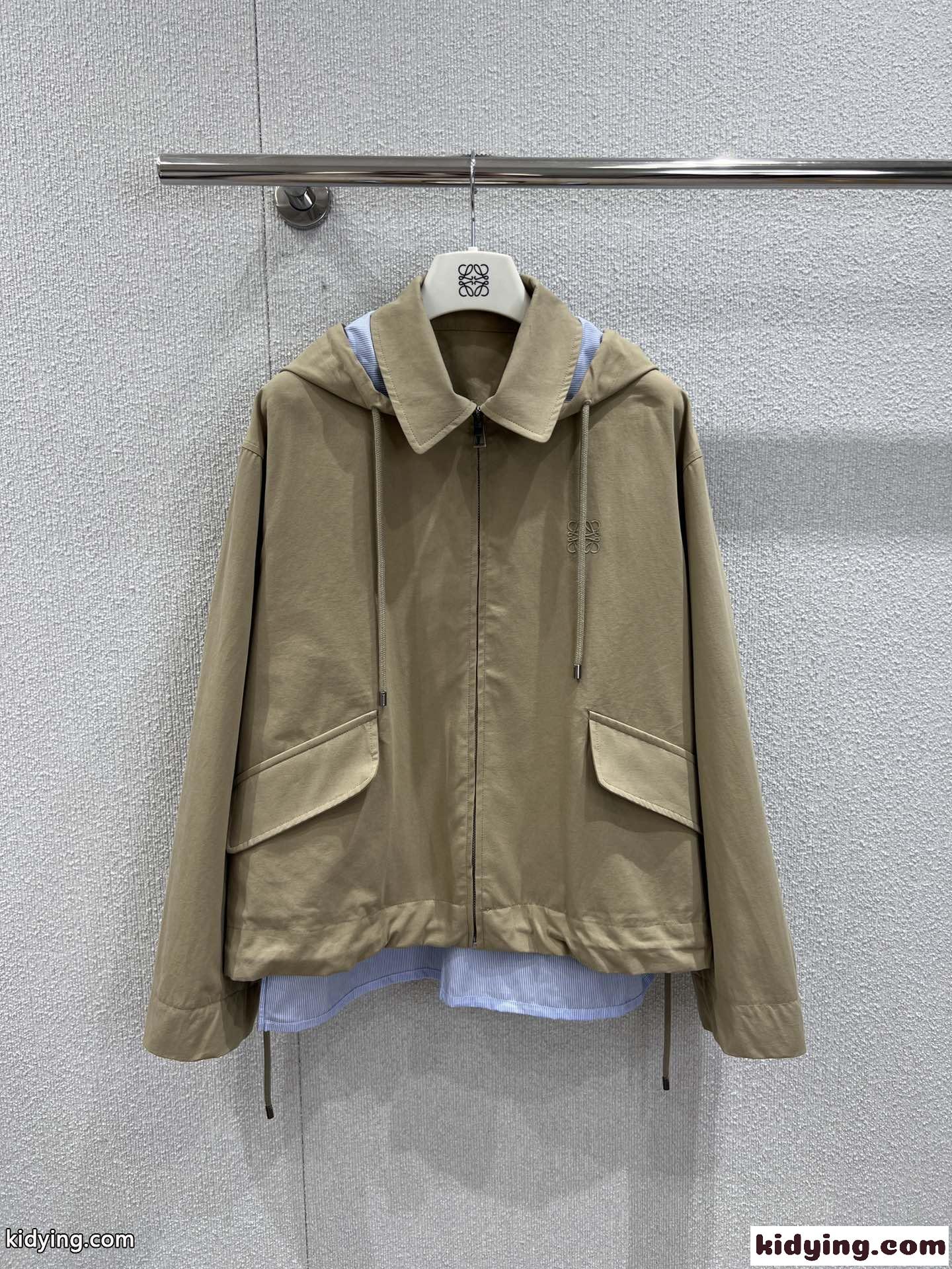 カジュアル コットン フーデッド パーカー ロエベ ジャケット コピー レディース-0