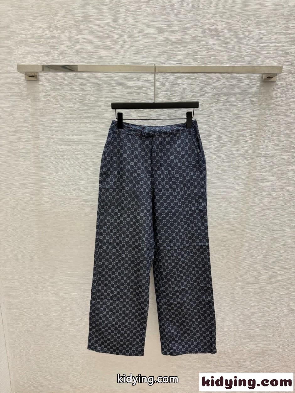 スタイリッシュ GGパターン デニムパンツ グッチ ジーンズ コピー 合わせやすい-0