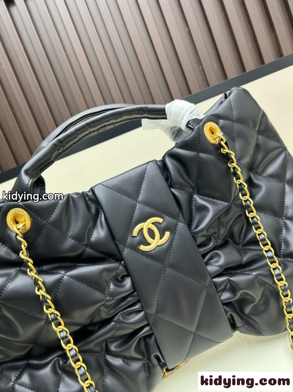 完売必至☆【CHANEL】25Kリボンクラシックトートバッグ シャネル 偽物 ブラック-4