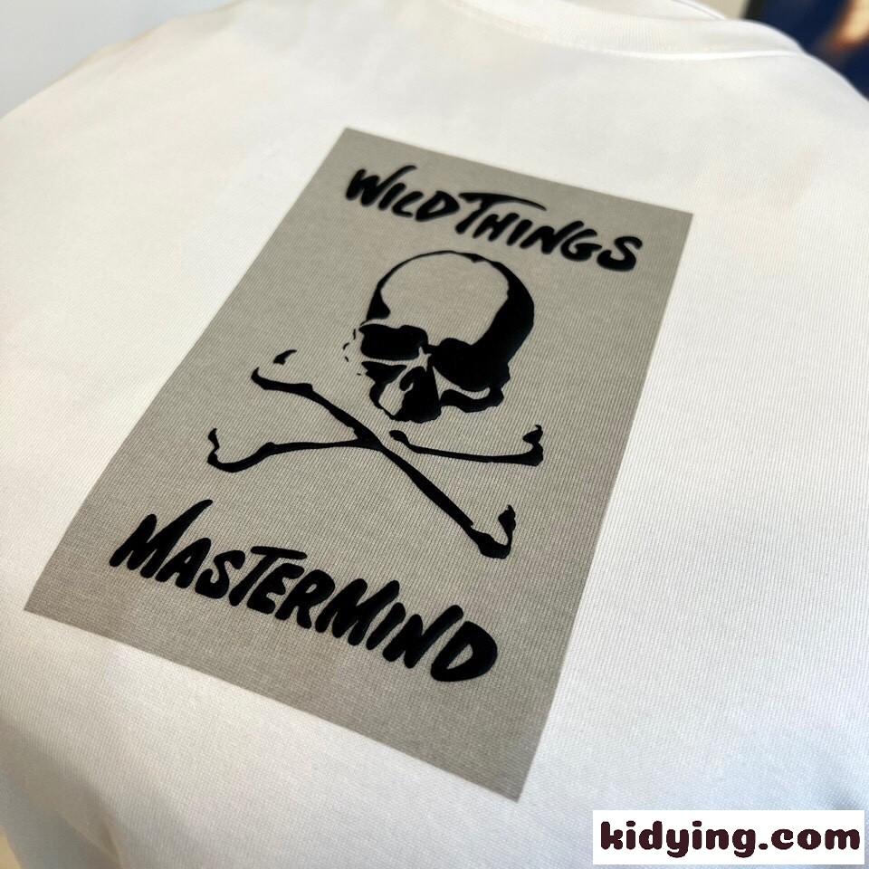 ユニセックス ベーシック コットン 半袖Tシャツ マスターマインド・ジャパン Tシャツ コピー-0