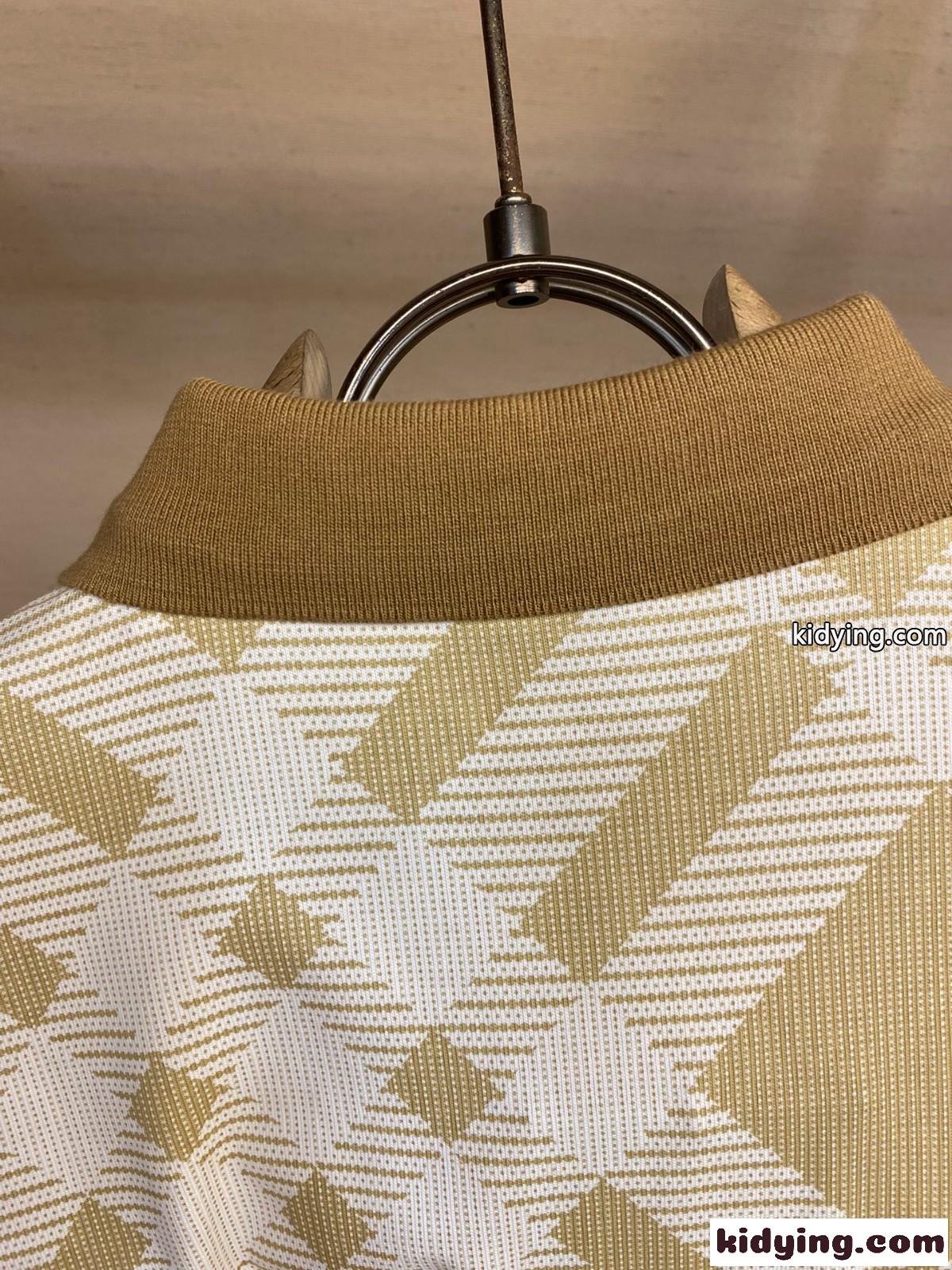 定番 チェック ポロシャツ バーバリー 半袖Tシャツ コピー ベージュ-4