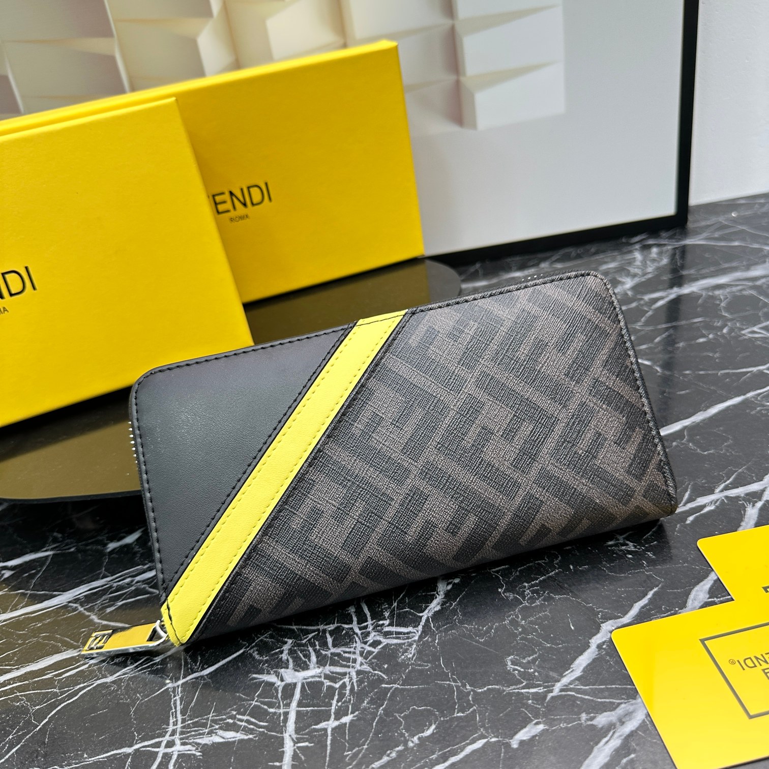 人気 ラウンドファスナー ウォレット フェンディ 財布 コピー 長財布-4