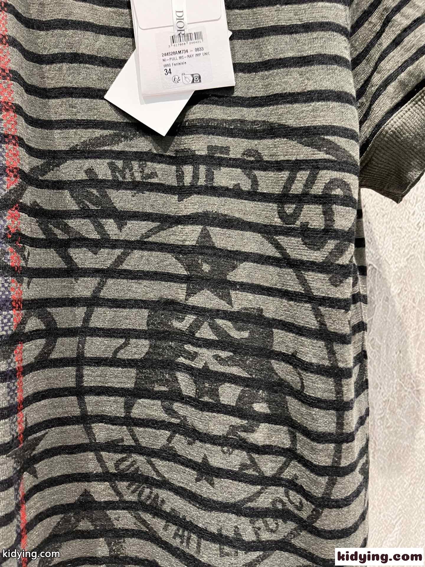 Dior Union ウール・カシミヤ・シルク ニット クリスチャン・ディオール Tシャツ コピー-1