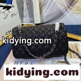 シャネル キャビアの牛革柄 金ボタン シャネル バッグ 人気 色コピー 人気現物のChanel Classic Flap限定-3