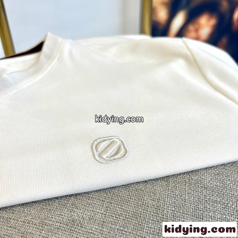 カジュアル ゆったり 快適 エルメネジルド・ゼニア 半袖Tシャツ コピー ホワイト-1