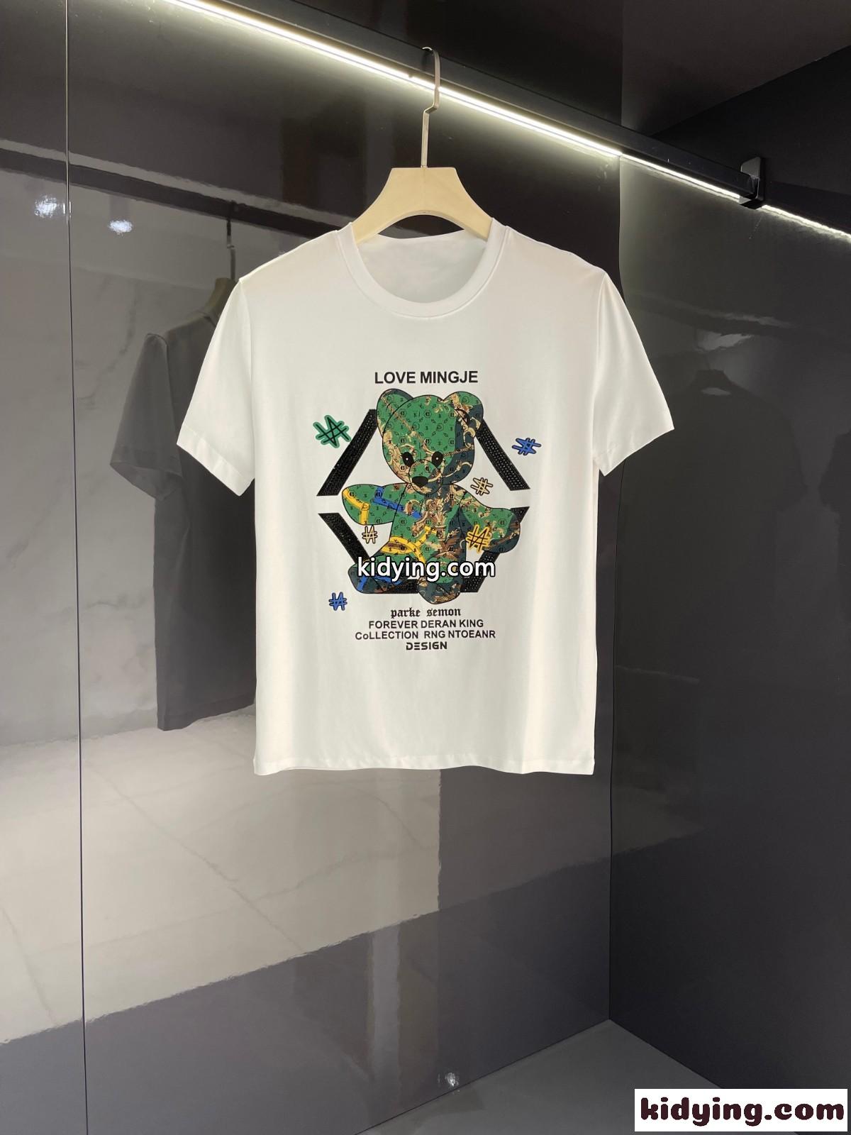 フィリッププレイン 半袖Tシャツ コピー メンズ トップス 優しい肌触り 快適 クルーネック 春夏 新作 ホワイト ブラック-3