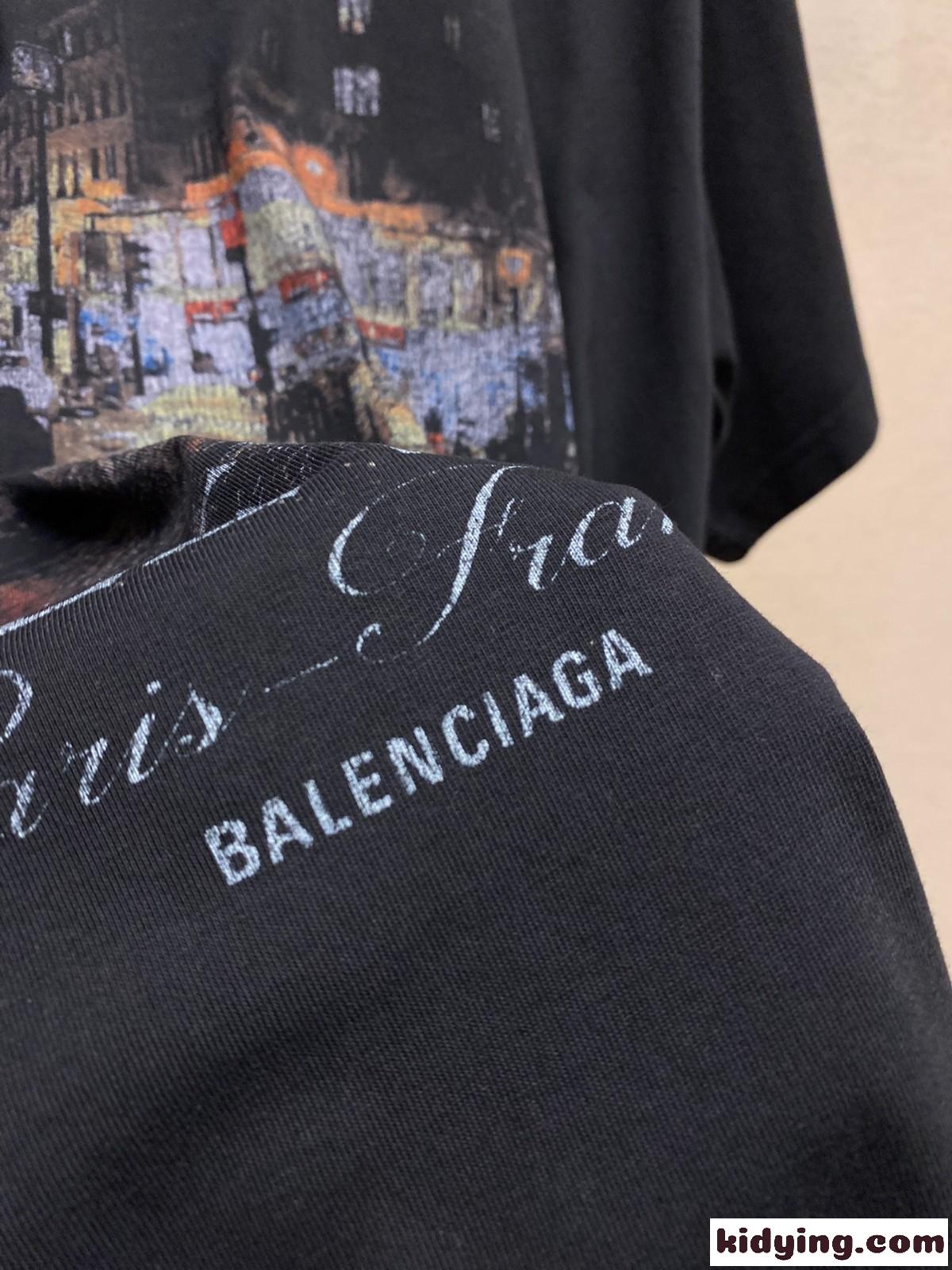 BELLEVILLE 半袖Tシャツ オーバーサイズ バレンシアガ Tシャツ コピー-3