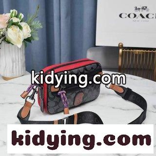 コーチバッグ 新作 コピー Coachコーチの幅の広い肩ベルトは斜めに胸包の片肩多機能カメラバッグ-3