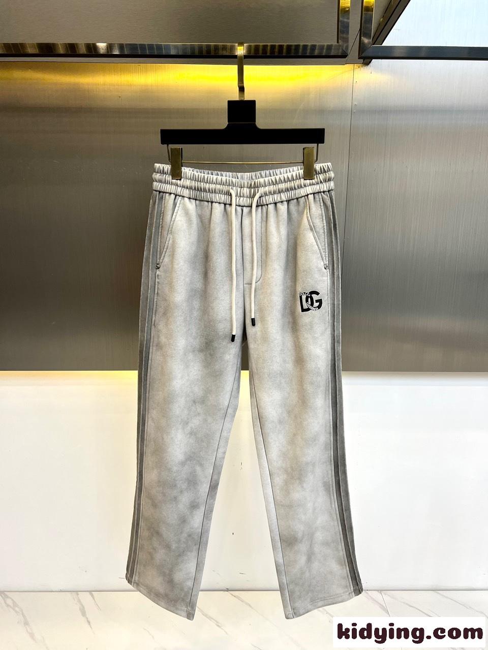 カジュアル ロゴ入り スウェットパンツ ドルチェ&ガッバーナ パンツ コピー グレー-2