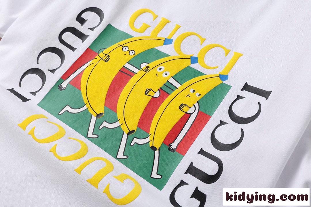 グッチ 半袖Tシャツ コピー 夏 定番 カジュアル 合わせやすい ロゴ プリント クルーネック トップス-4