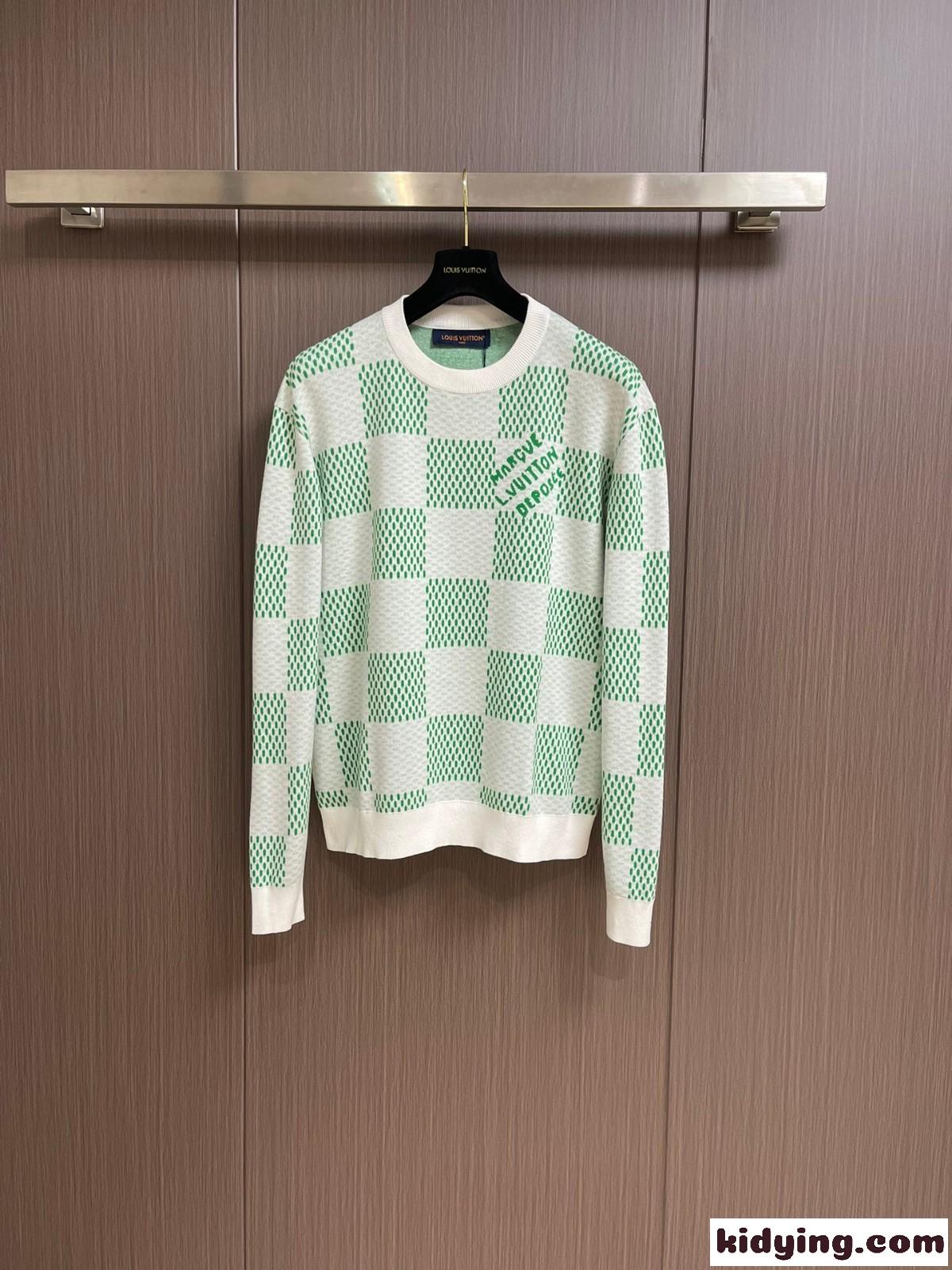 ユニセックス ダミエ スウェットシャツ ルイ・ヴィトン Tシャツ 偽物-0