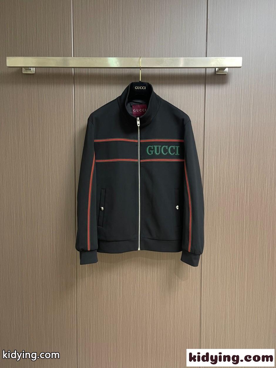 トラックジャケット＆パンツ セットアップ グッチ コピー 上下セット ブラック-2