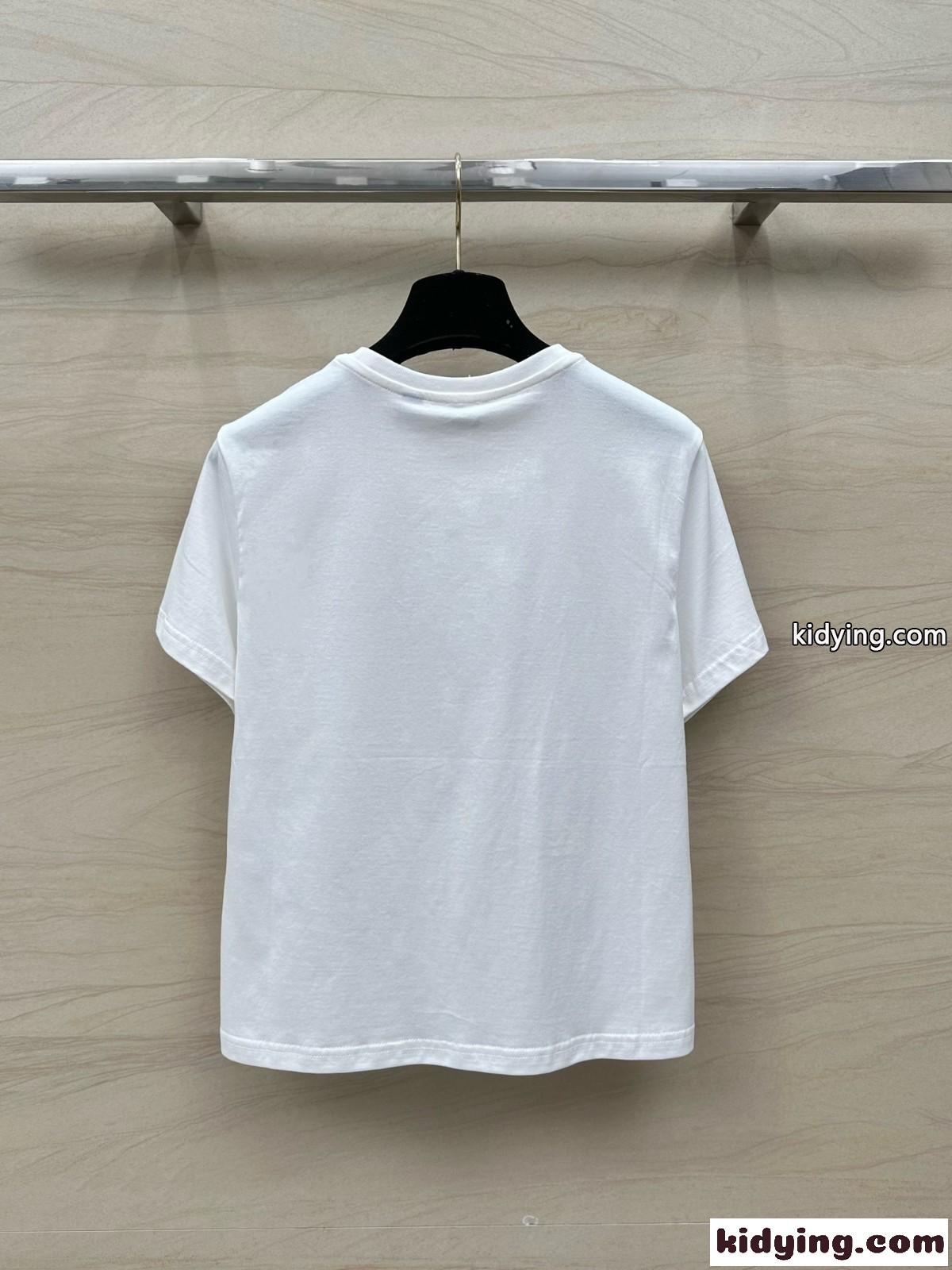 バーバリー 半袖Tシャツ コピー フロッグ コットンTシャツ クルーネック-4