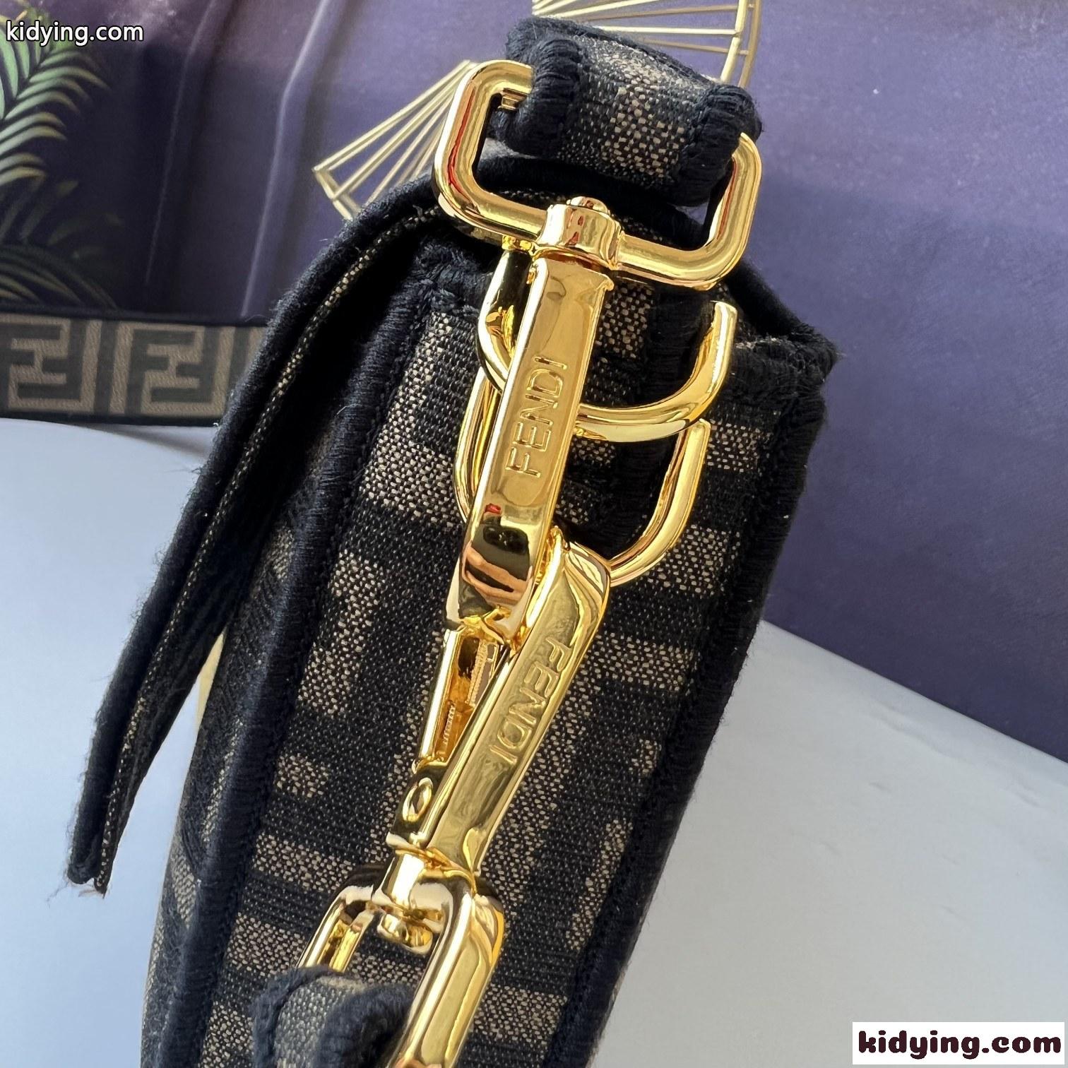 VERSACE×FENDI 高級感 ロゴ ショルダーバッグ ヴェルサーチェ バッグ コピー レディース 斜め掛け 人気 カバン-4