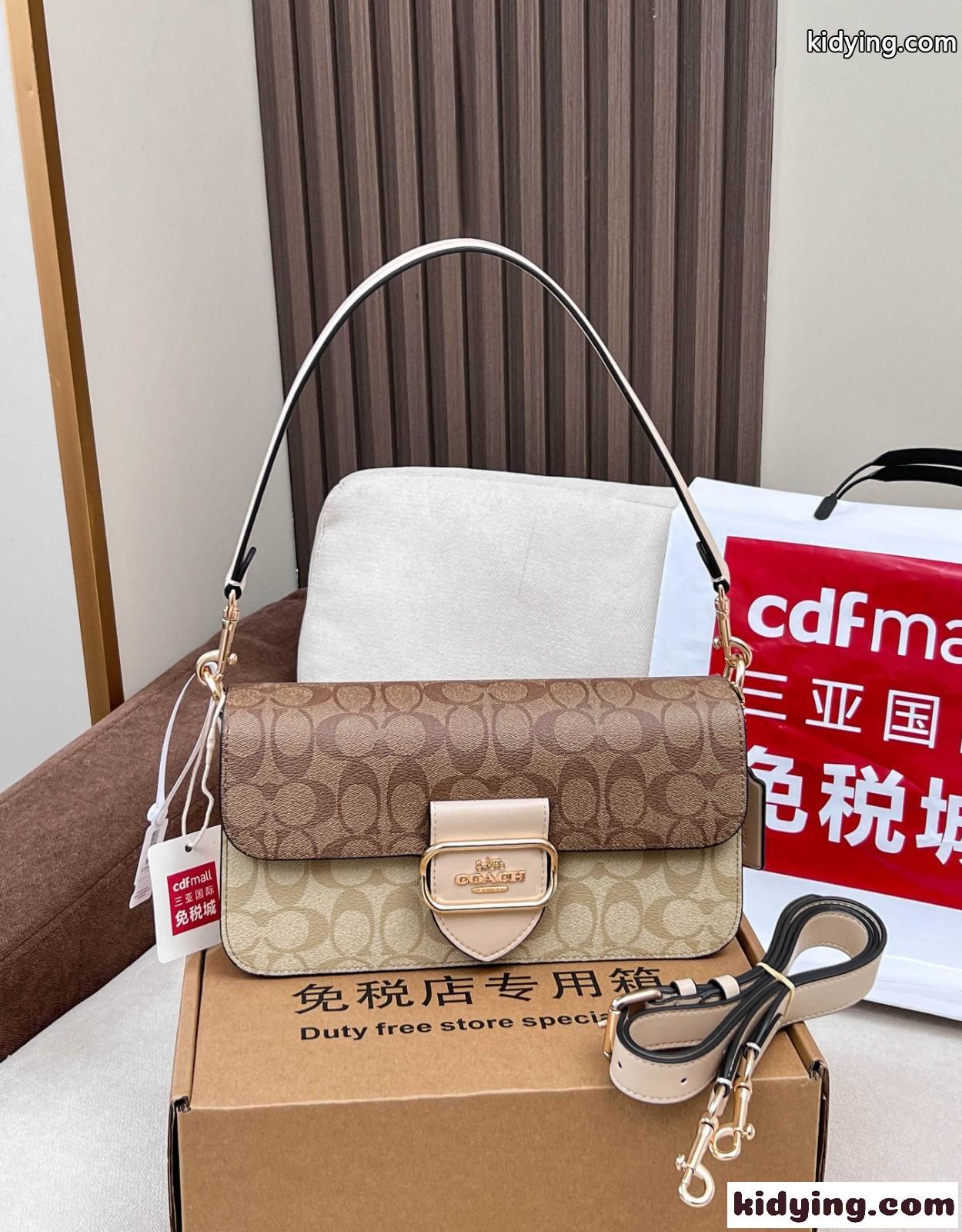 コーチ バッグ スーパーコピー 人気 上品 定番 ショルダーバッグ シグネチャーキャンバス-3