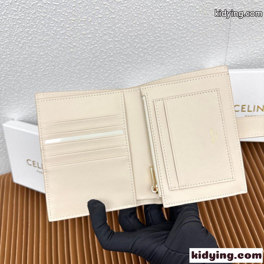 ミディアムウォレット CELINE ヴィクトワール セリーヌ 財布 コピー ホワイト-3
