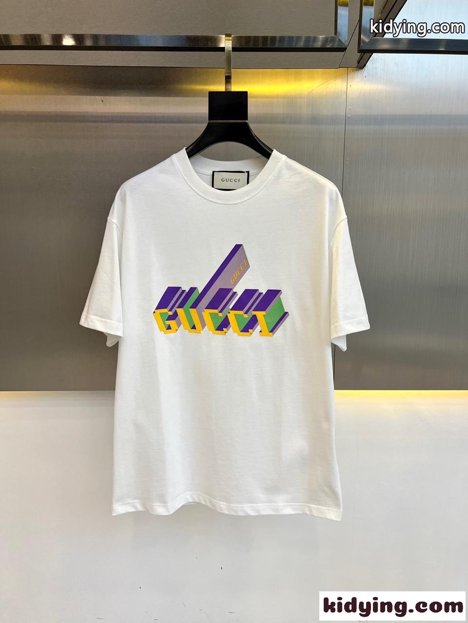 グッチ Tシャツ コピー シンプル 合わせやすい 半袖Tシャツ ホワイト-0