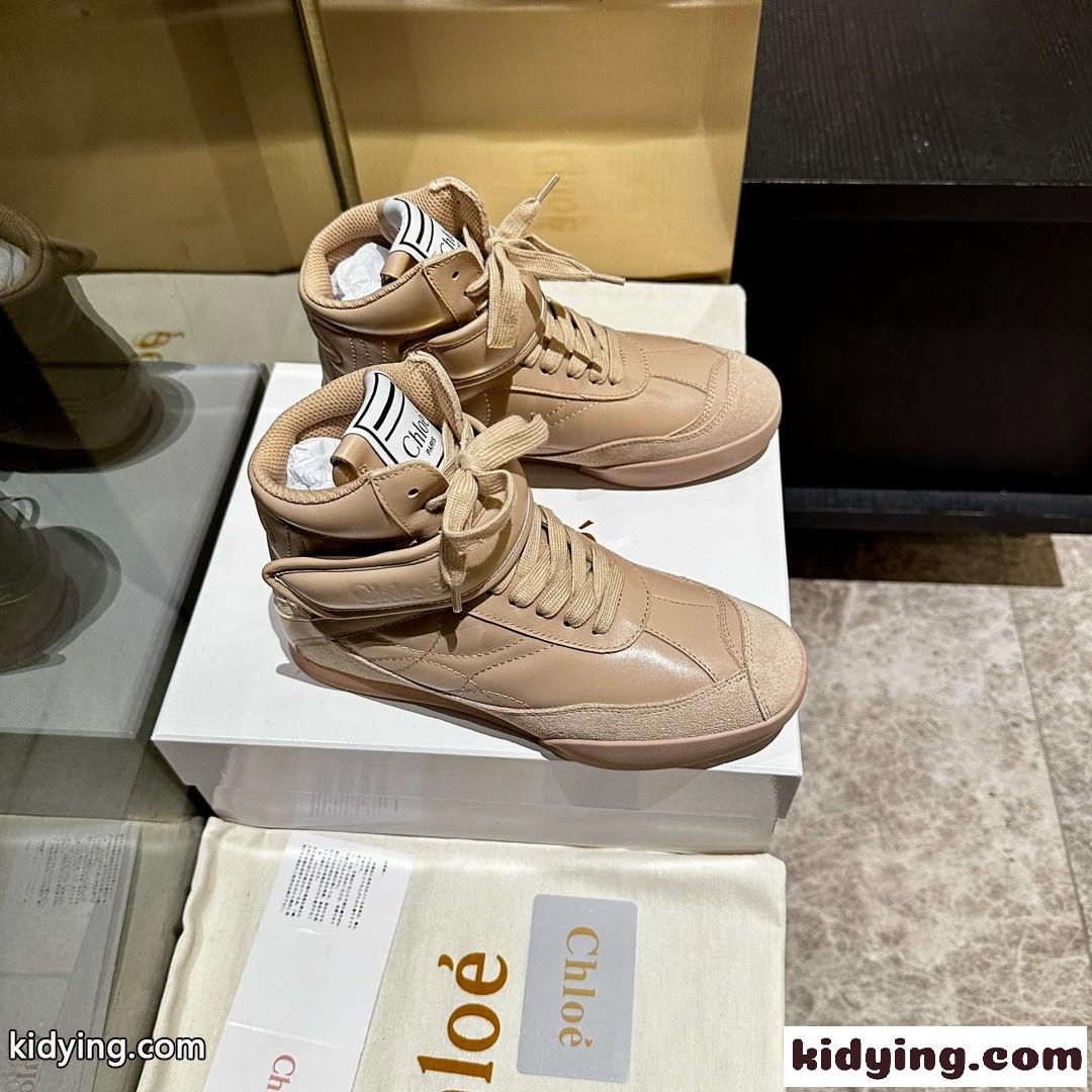 人気 カジュアル クロエ スニーカー スーパーコピー CHLOÉ KICK ハイトップ スニーカー-1