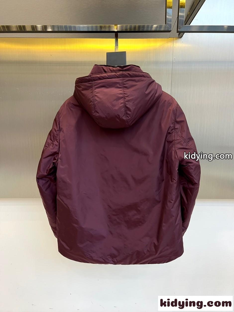 洗練された 上品 中綿入り フーデッドブルゾン プラダ ジャケット 偽物 ナイロン-4