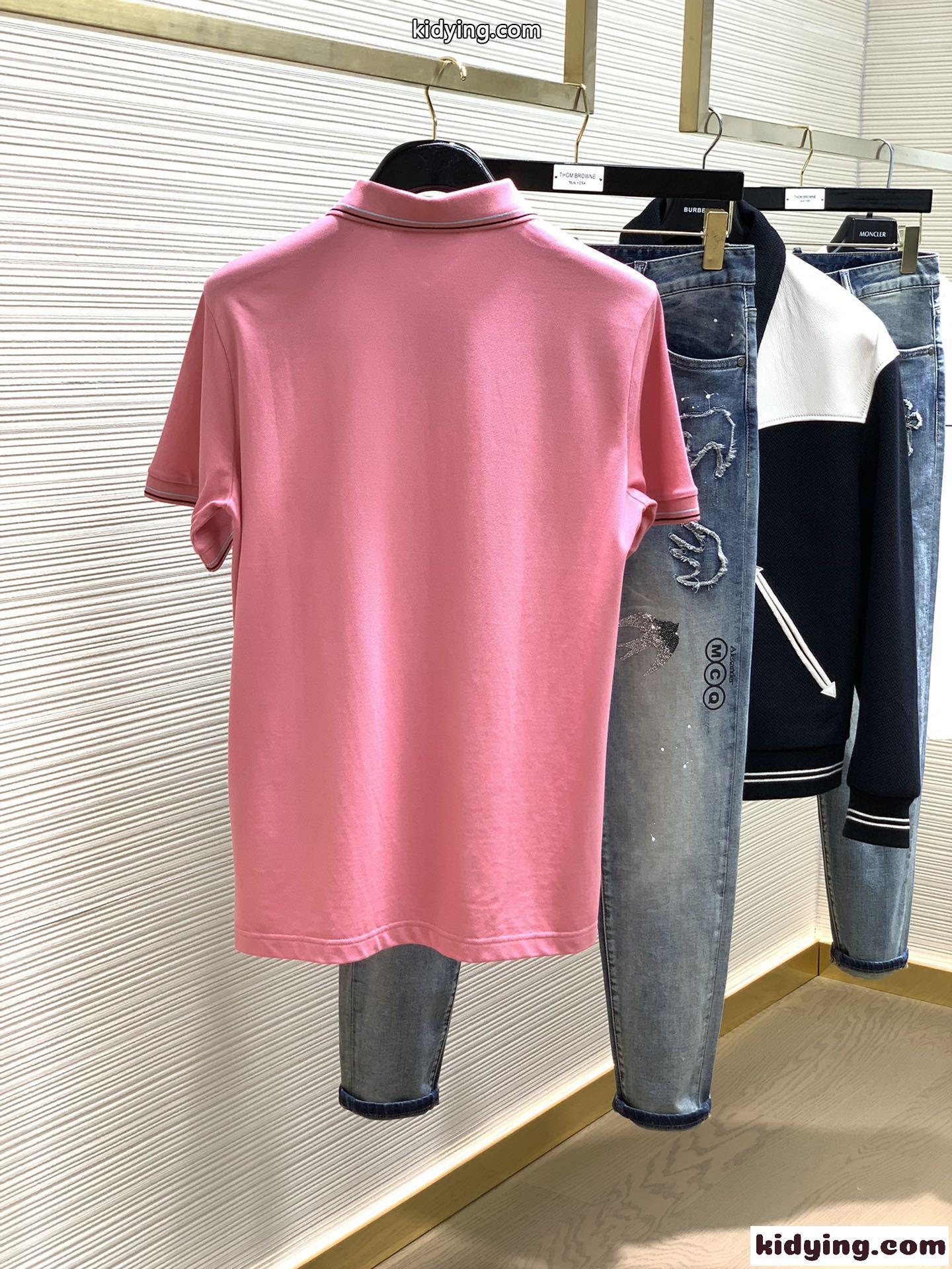 プラダ Tシャツ コピー メンズ 洗練された ロゴ 刺繍 快適 半袖 ポロシャツ-3