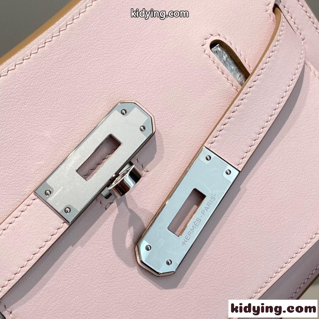 シルバー金具 エルメス ジプシエール ミニショルダーバッグ スーパーコピー ピンク-2