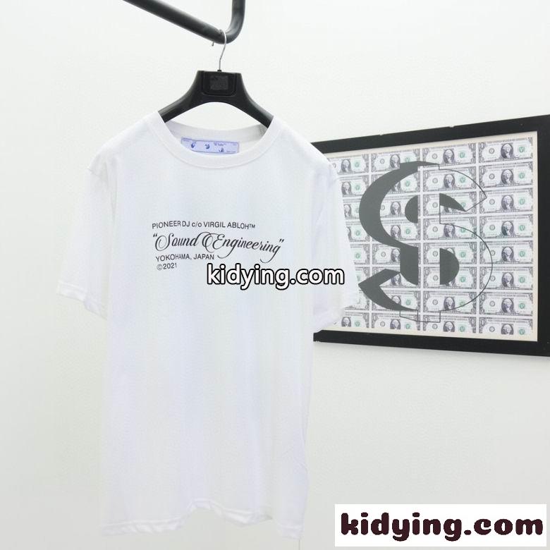 お洒落 プリント クルーネック オフホワイト 半袖Tシャツ コピー 合わせやすい カジュアル 定番 ホワイト-0