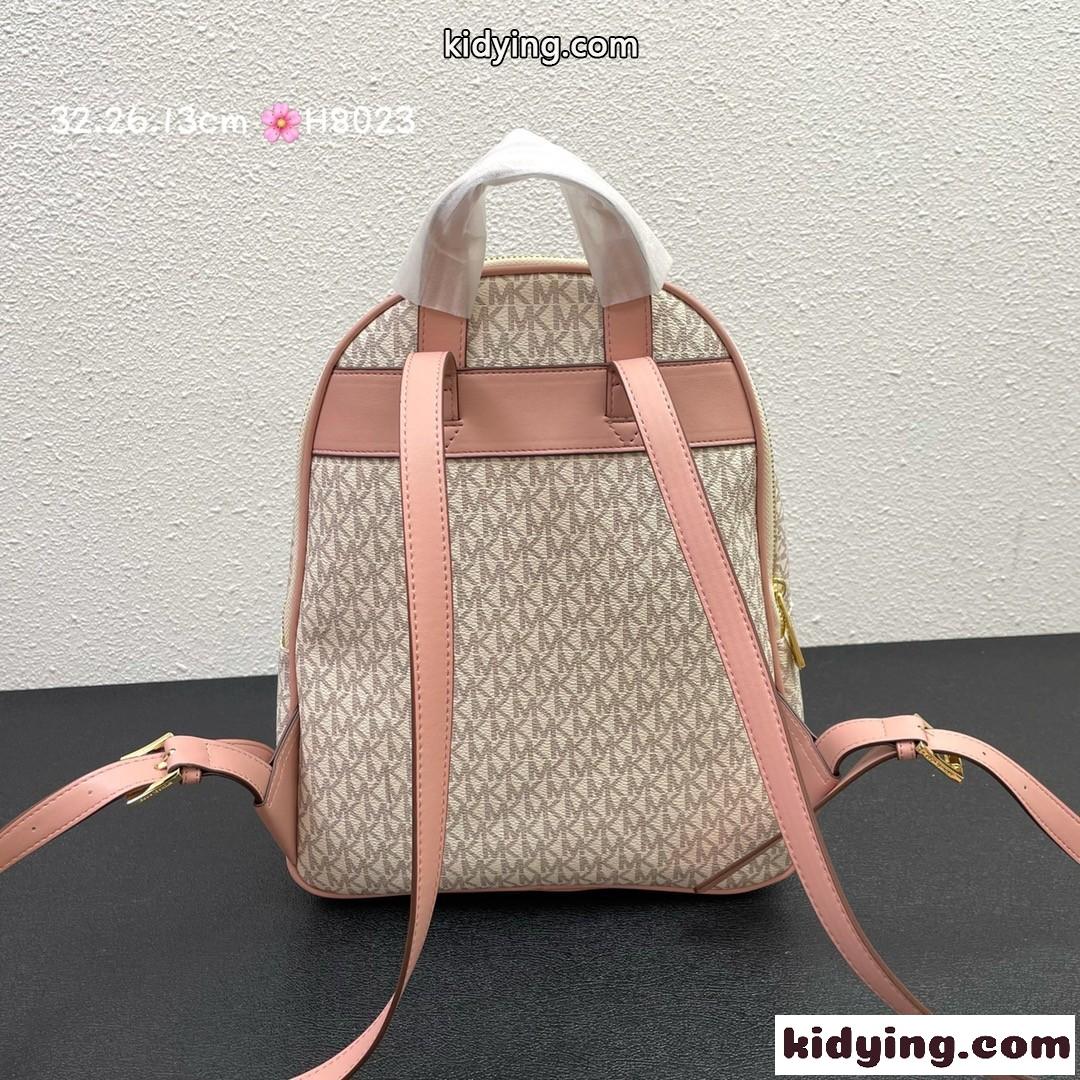 マイケルコース バッグ 人気 コピー 定番 リュック 上品 おしゃれ ロゴ プリント レディース バックパック-2