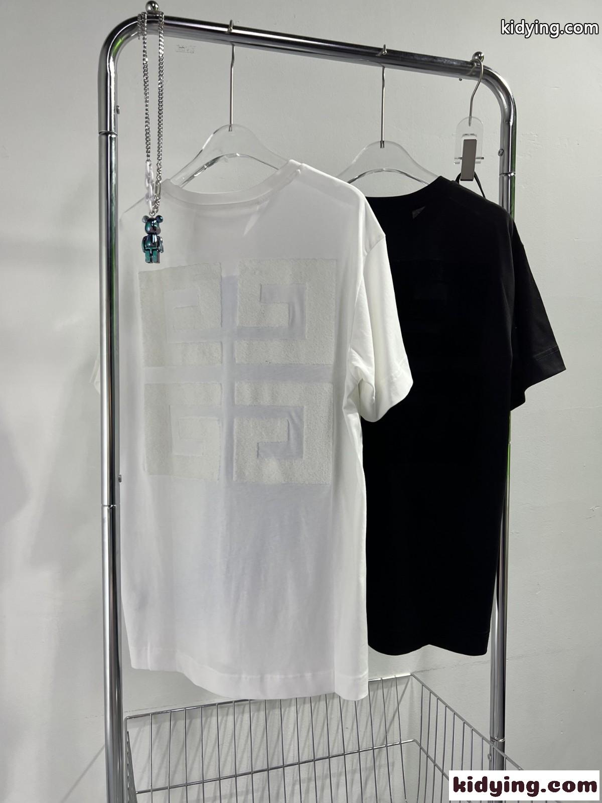ユニセックス 人気 ビッグシルエット クルーネック ジバンシィ Tシャツ コピー カジュアル 高級感 トップス-0