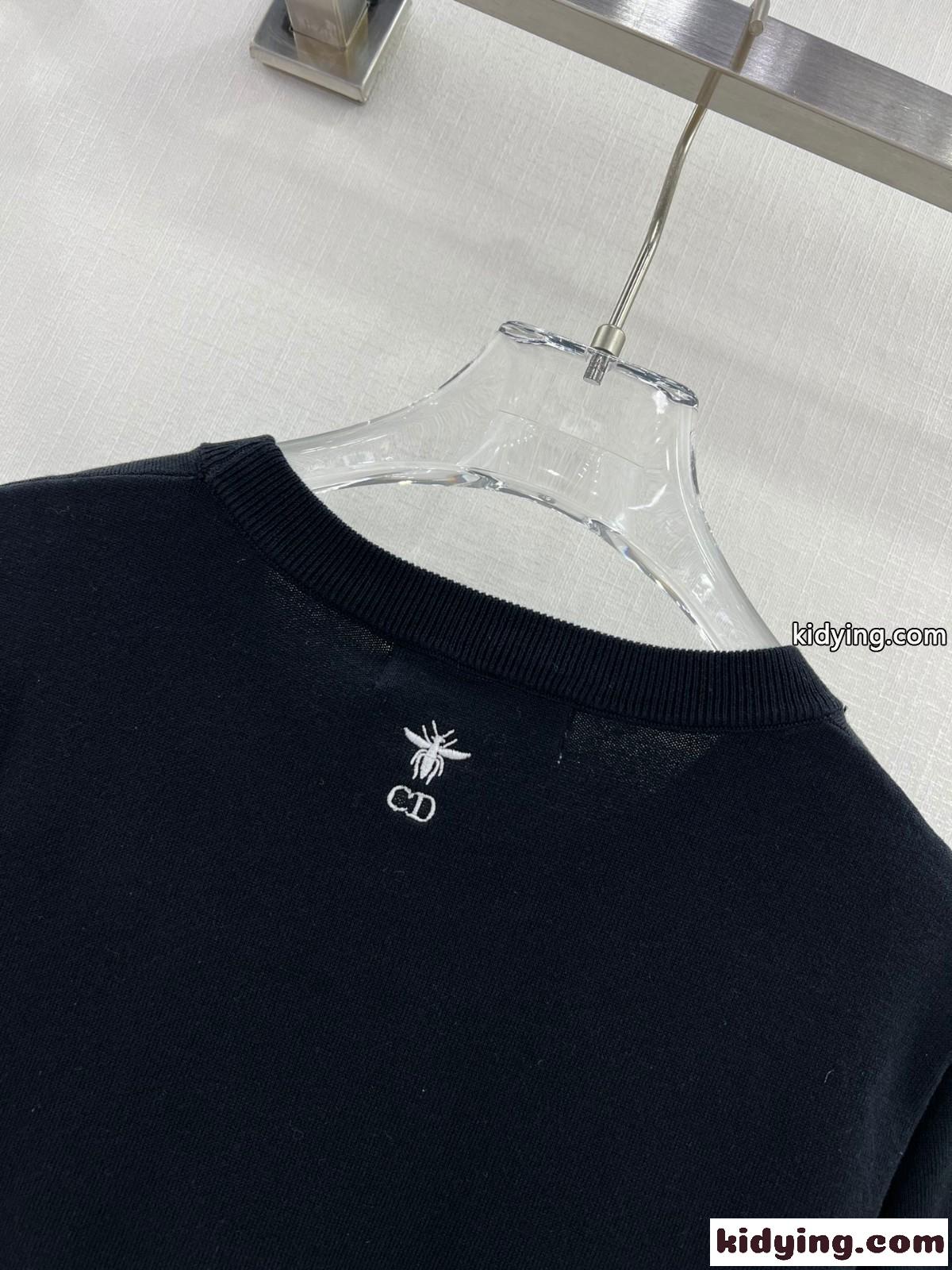 クリスチャン・ディオール Tシャツ コピー Indian Animal Peacock テンセル ジャージー 半袖Tシャツ-1