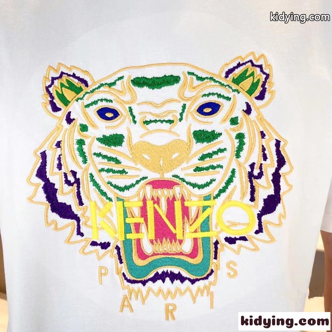 人気 カジュアル タイガー 刺繍入り コットン 快適 ケンゾー tシャツ メンズ コピー レディース 半袖 合わせやすい-4