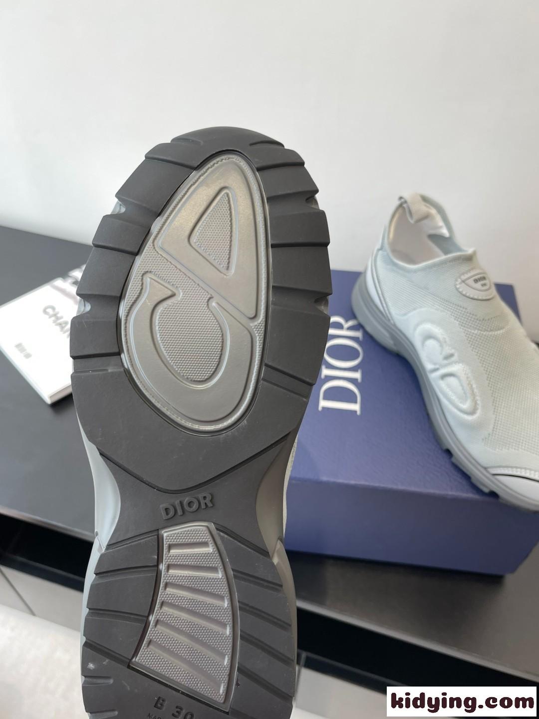 シンプルで履きやすい♪DIOR ディオール B30 カウントダウン スニーカー コピー グレー-0