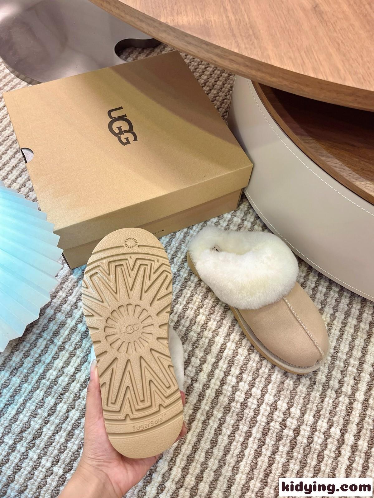 UGG ムートン ファー スリッパサンダル アグ スーパーコピー 定番 レディースシューズ-4