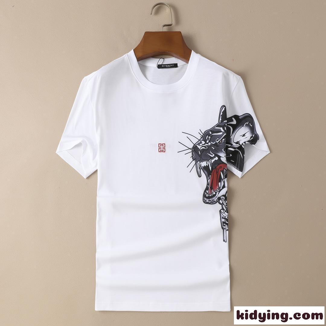 高品質 かっこいい 春夏 ストリート メンズ 半袖 トップス ジバンシィ Tシャツ コピー 着心地いい おしゃれ 白 ホワイト-0