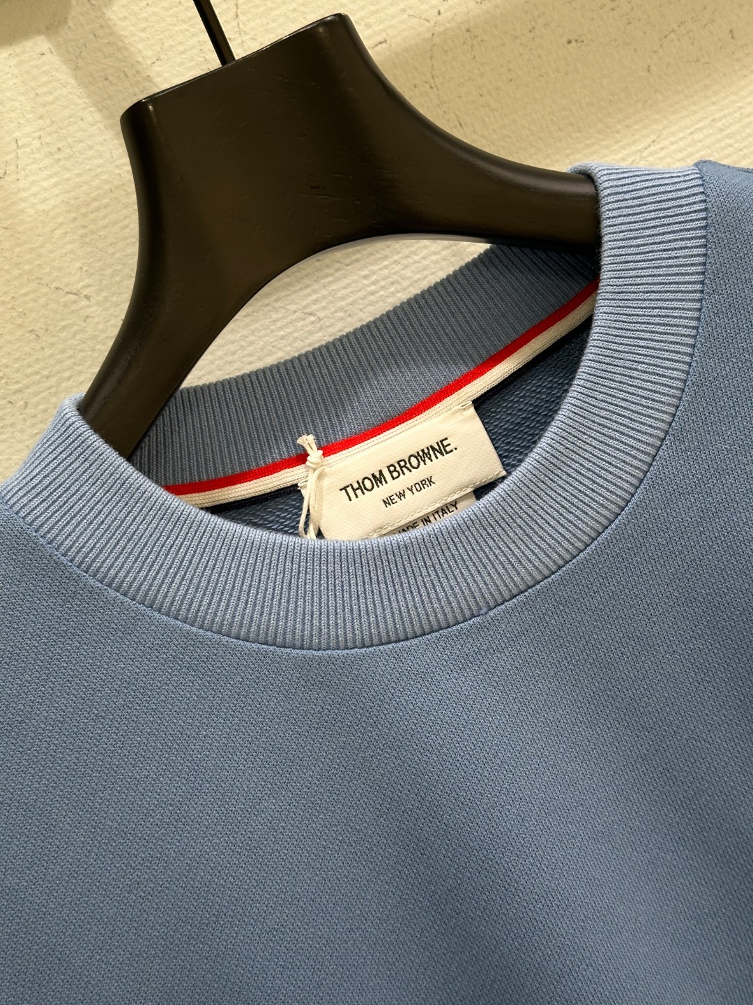カジュアル お洒落 長袖Tシャツ トムブラウン Tシャツ 偽物 クルーネック ブルー-1