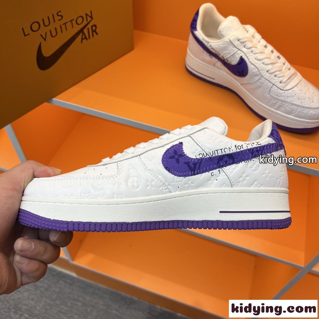 LV x OFF-WHITE x Nike 人気 オフホワイト スニーカー コピー おしゃれ カジュアル レースアップ-4