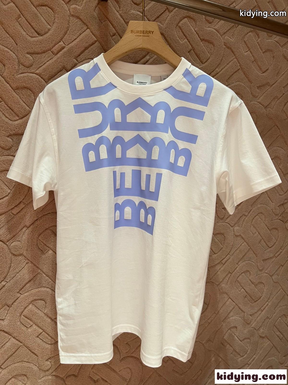 カジュアル ロゴプリント コットン オーバーサイズTシャツ バーバリー Tシャツ コピー 半袖-1