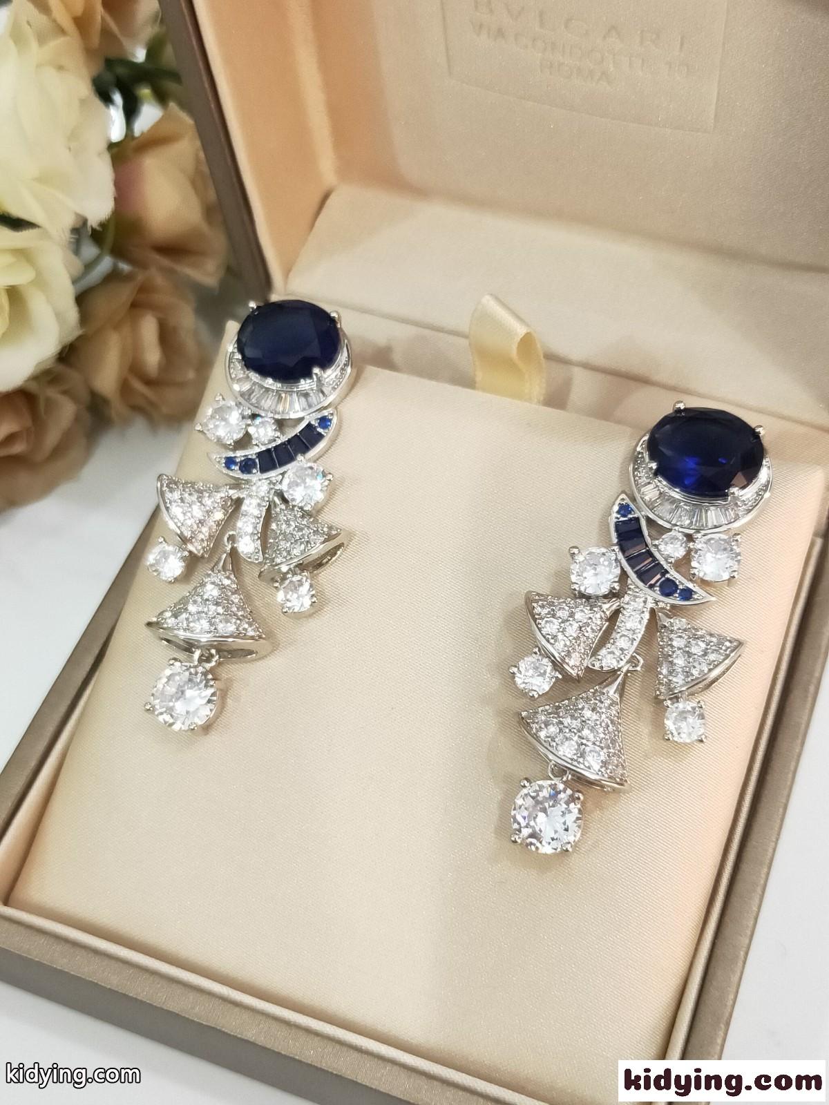 上品 キラキラ デート パーティー ブルガリ ピアス コピー レディース イヤリング 人気 合わせやすい フェミニン エレガント-0