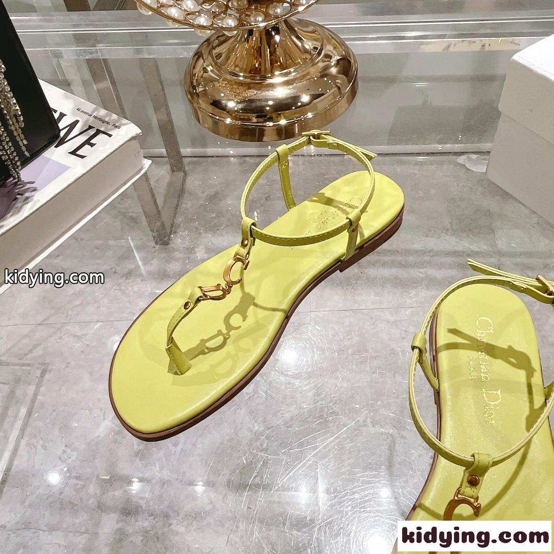 Dioriviera Cest Dior ビーチサンダル クリスチャン・ディオール サンダル コピー イエロー-3