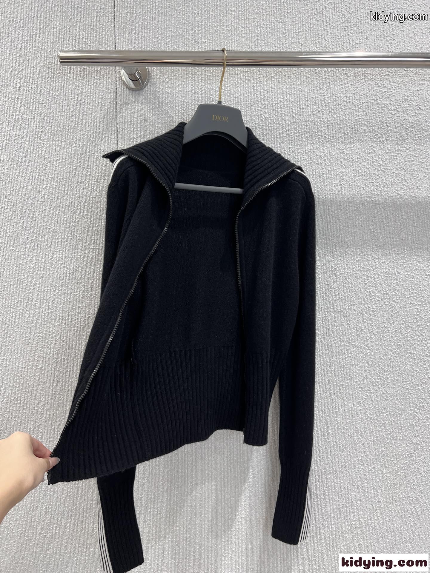 DiorAlps ショートカーディガン クリスチャン・ディオール ニット 偽物 ブラック-0